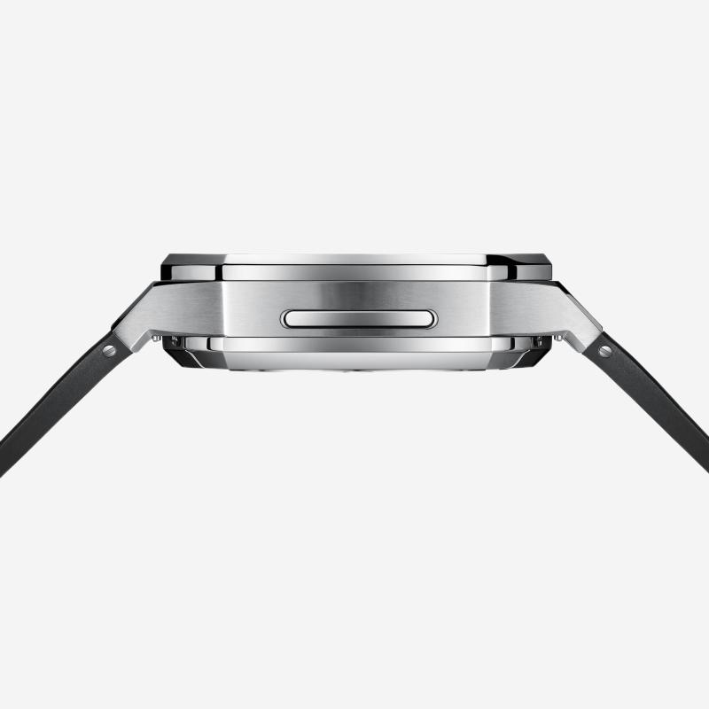 CALORA_ Hublis - Siliconenband Roestvrijstalen Behuizing Retrofit-set voor Apple Watch