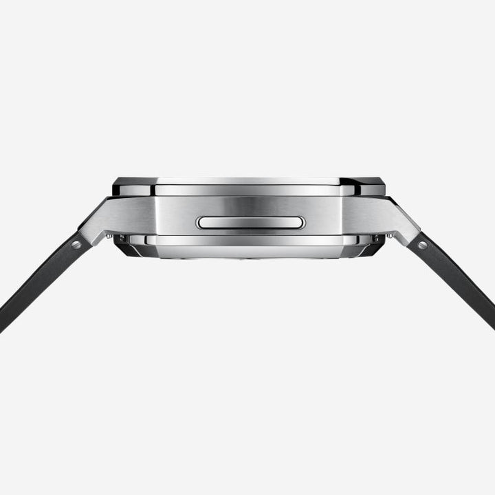 CALORA_ Hublis - Siliconenband Roestvrijstalen Behuizing Retrofit-set voor Apple Watch