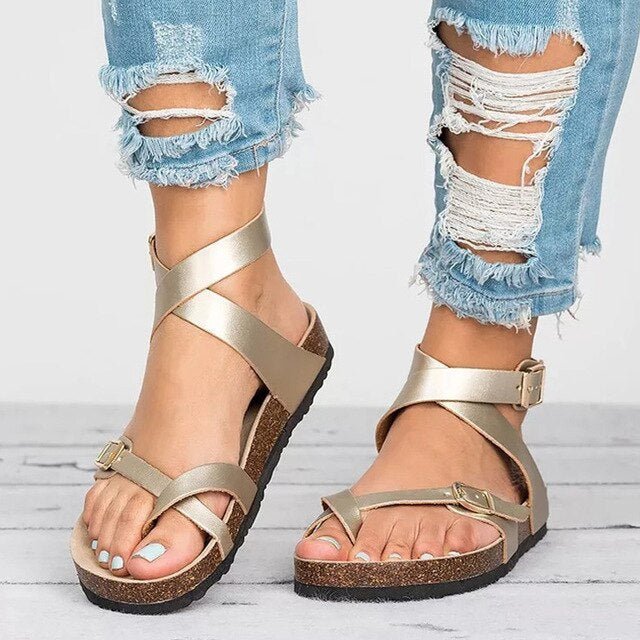CALORA_ Ilysia | Comfortabele Strand Sandalen