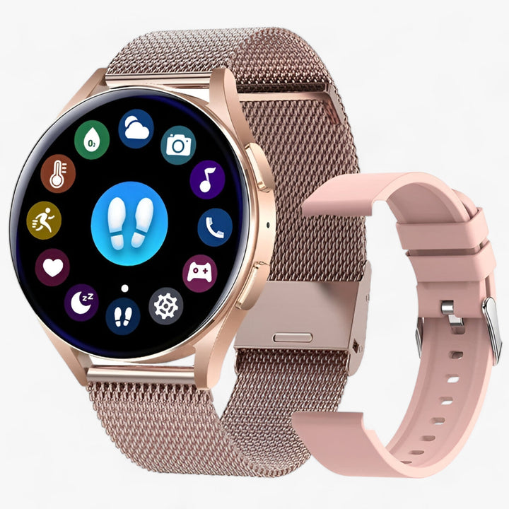 CALORA_ Intelligente Ronde Dames Smartwatch