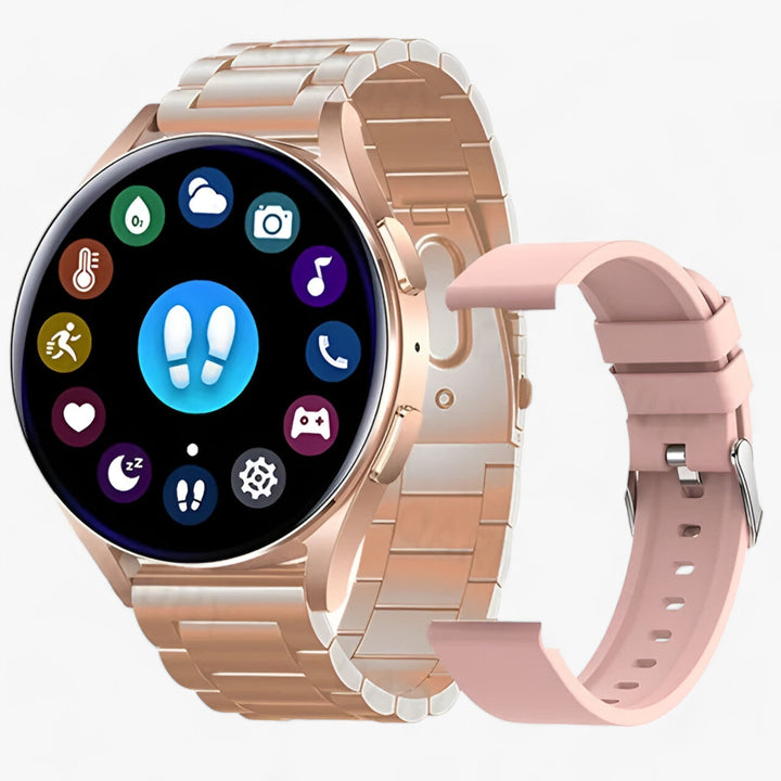 CALORA_ Intelligente Ronde Dames Smartwatch