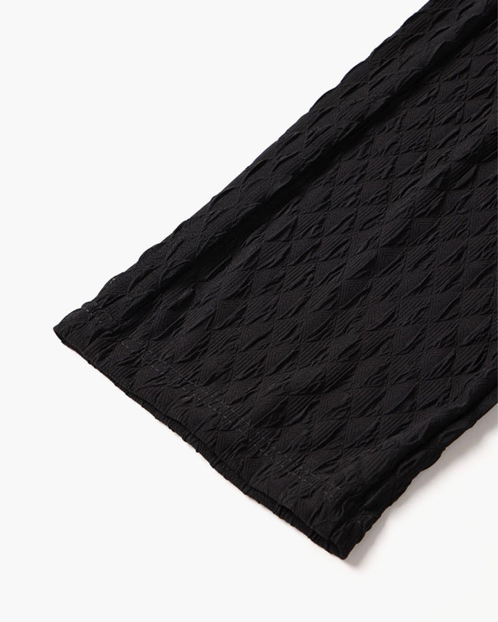 CALORA_ Jacquard Herenbroek Van Katoenmix Oversized Comfort