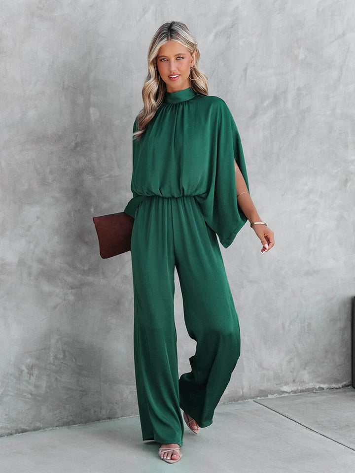 CALORA_ Jolina | Groene jumpsuit