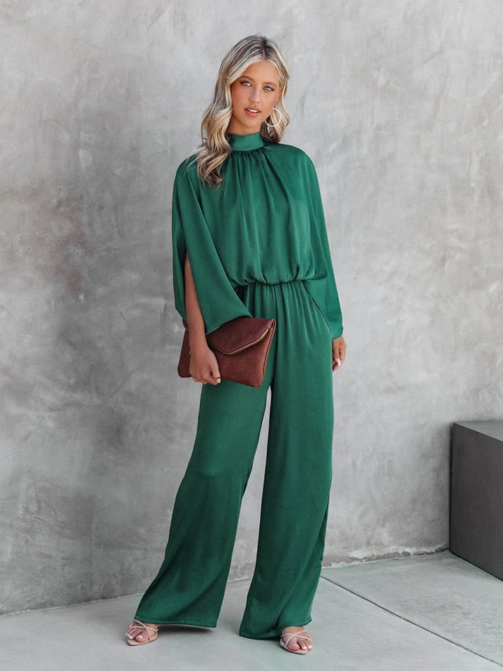 CALORA_ Jolina | Groene jumpsuit