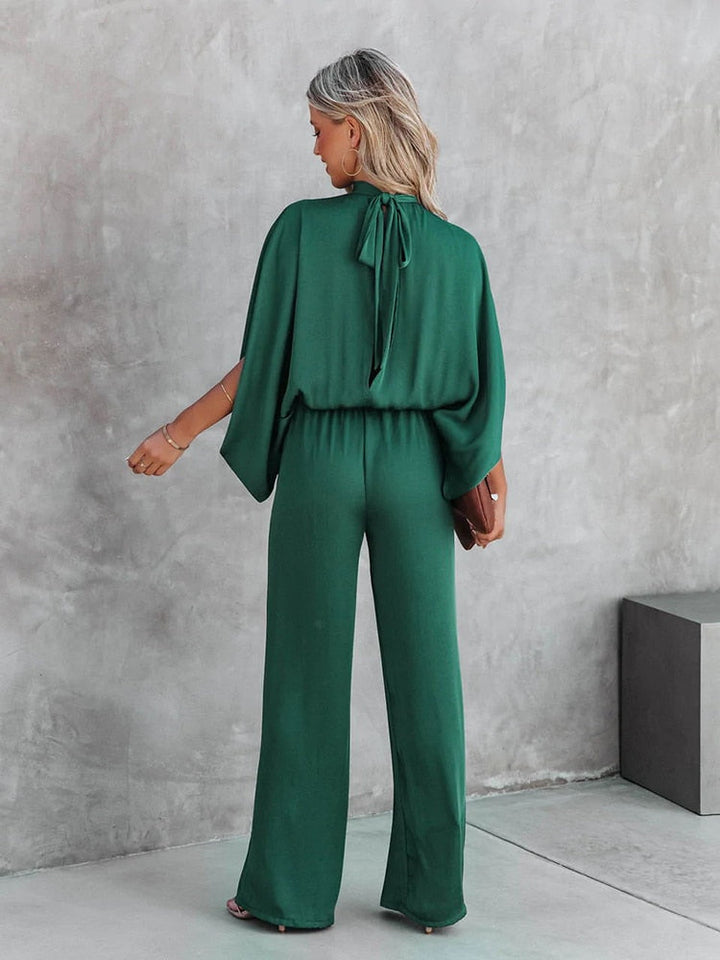 CALORA_ Jolina | Groene jumpsuit