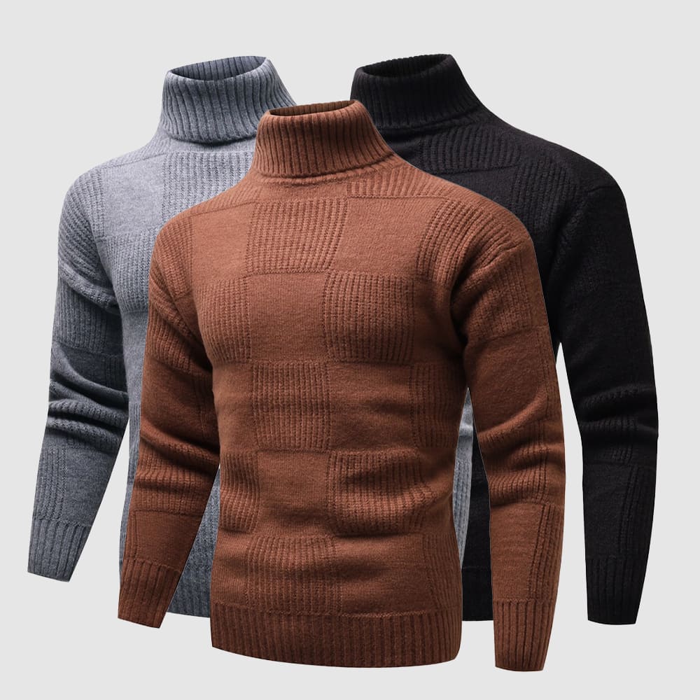 CALORA_ Katoenen Turtleneck Trui voor Dames met Slim Fit en Comfort