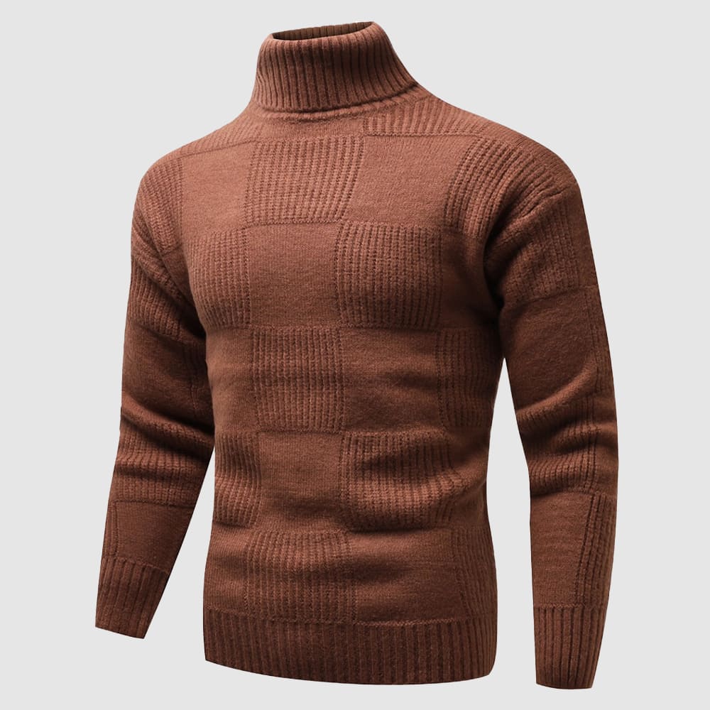 CALORA_ Katoenen Turtleneck Trui voor Dames met Slim Fit en Comfort