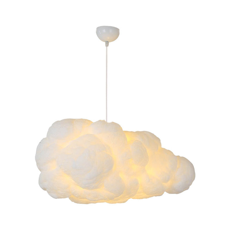 CALORA_ Kiyomi | Tweedelige Moderne Witte Designer Wolk Hanglamp