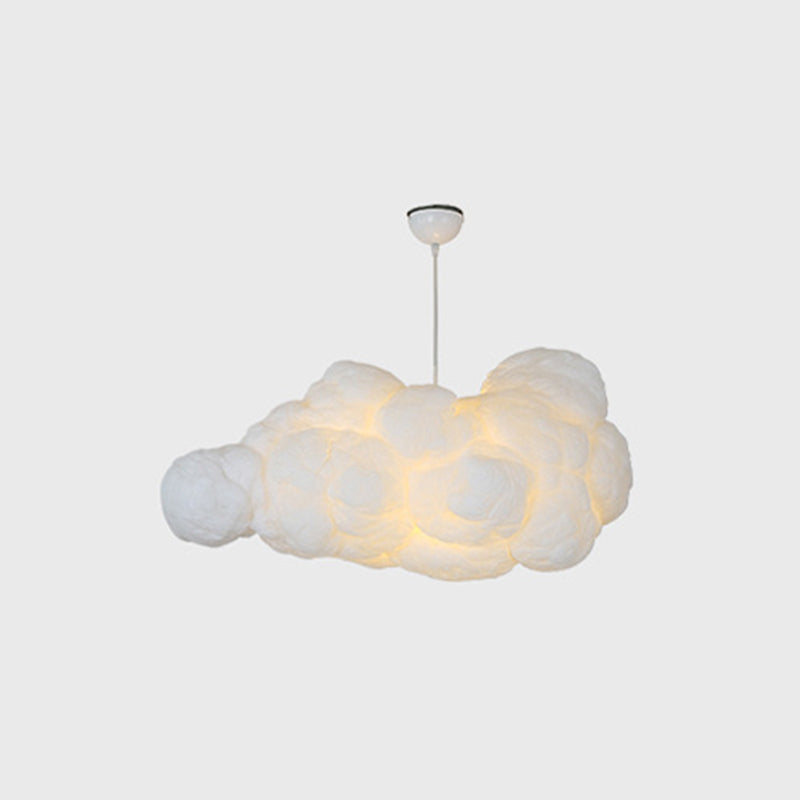 CALORA_ Kiyomi | Tweedelige Moderne Witte Designer Wolk Hanglamp