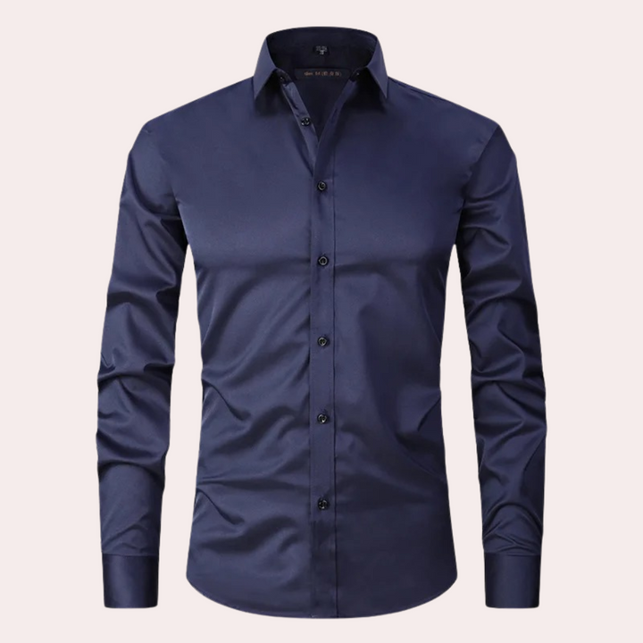 CALORA_ Klassiek stretch herenoverhemd