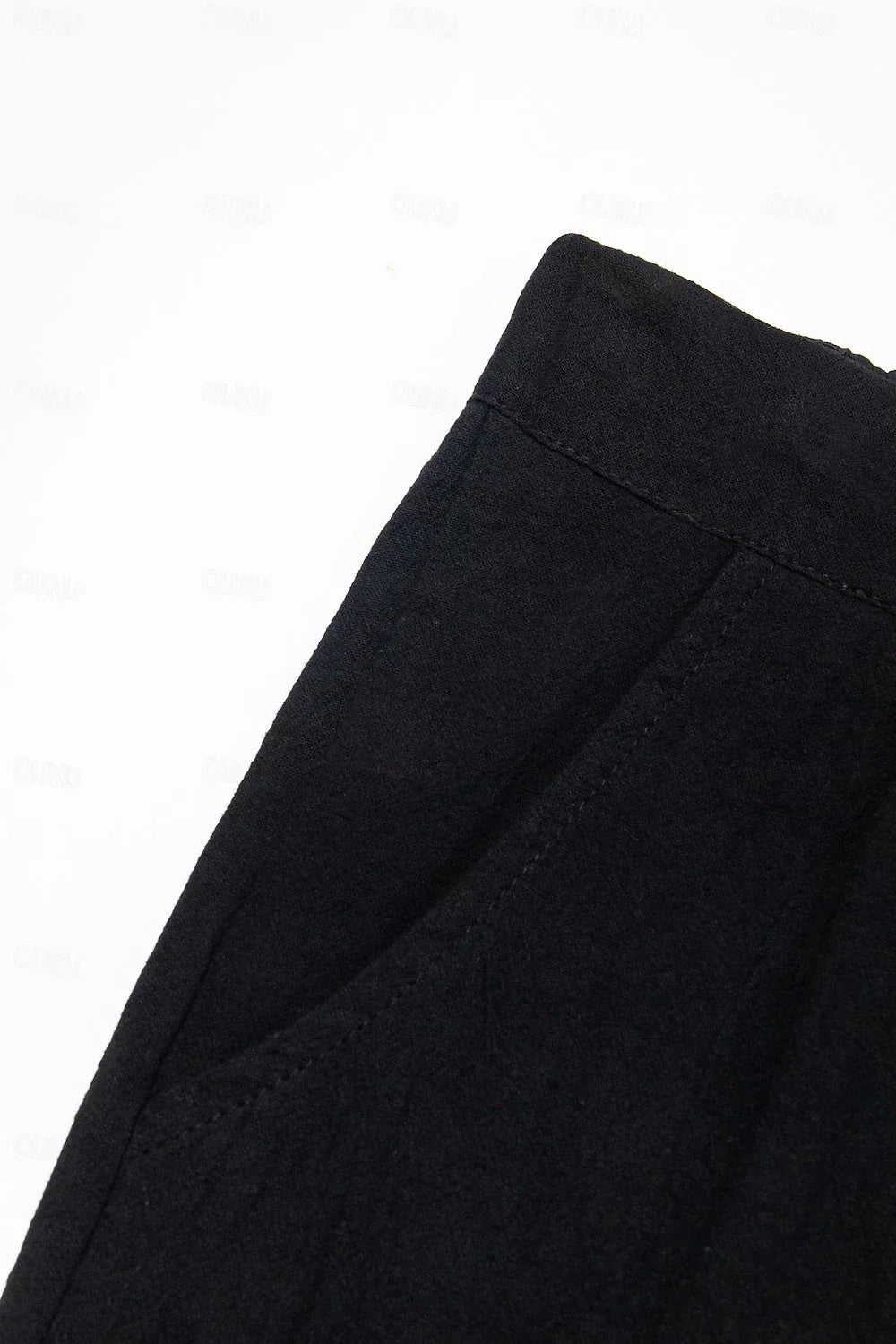 CALORA_ Klassieke Korte Broek van Linnen en Katoen voor Heren