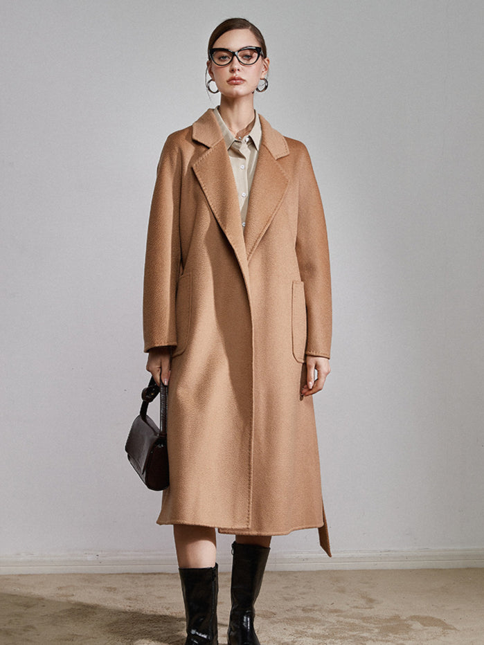 CALORA_ Klassieke Lange Winterjas voor Dames met Stijlvolle Warmte
