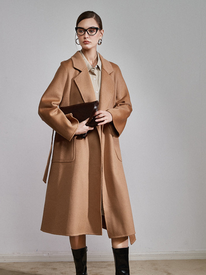 CALORA_ Klassieke Lange Winterjas voor Dames met Stijlvolle Warmte