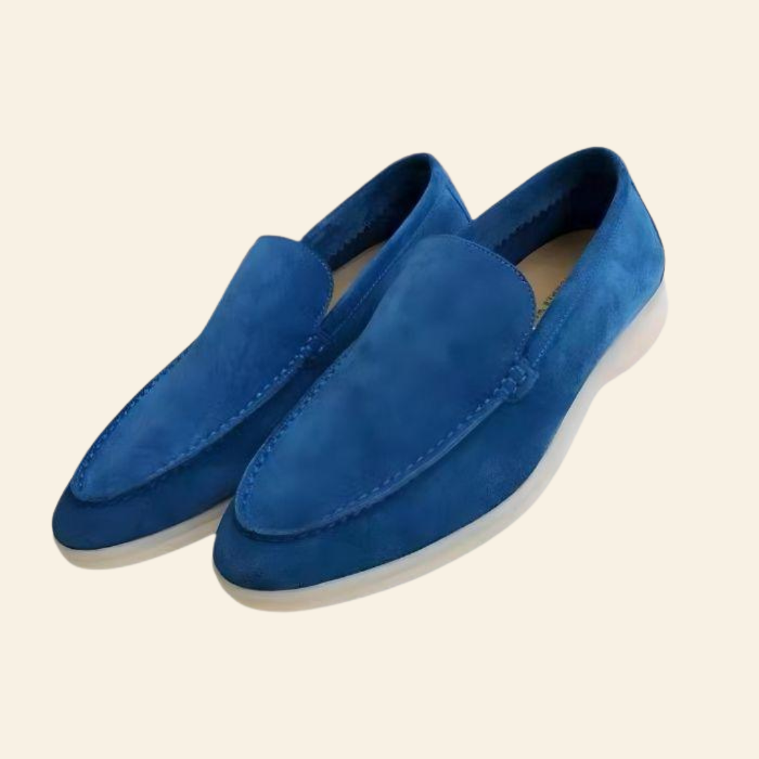 CALORA_ Klassieke Suède Loafers voor Heren met Comfortabele Pasvorm