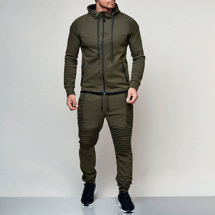 CALORA_ Lacásto | Slim-fit trainingspak met capuchon