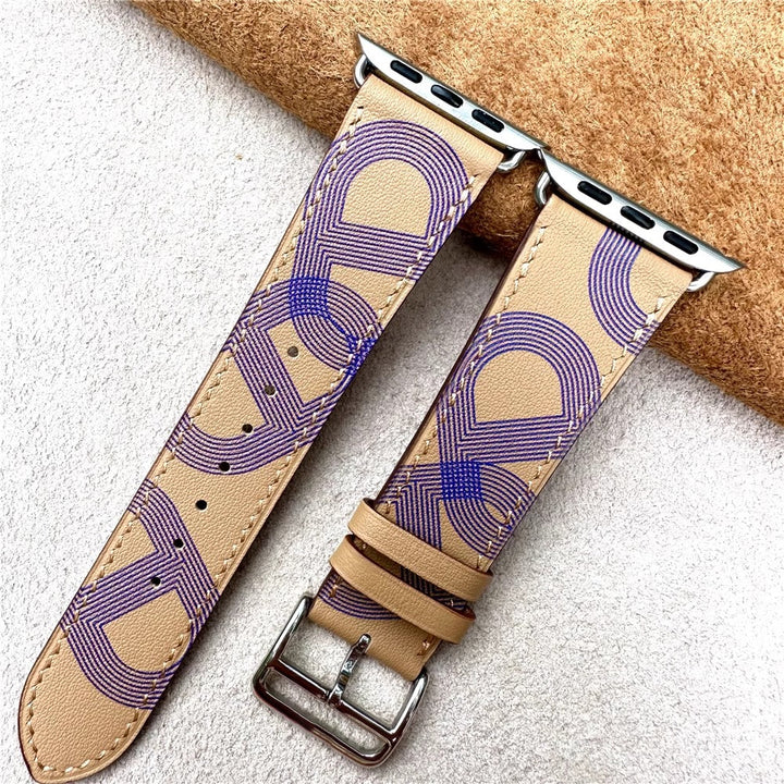 CALORA_ Leren Band voor Apple Watch in Diverse Kleuren en Stijlen