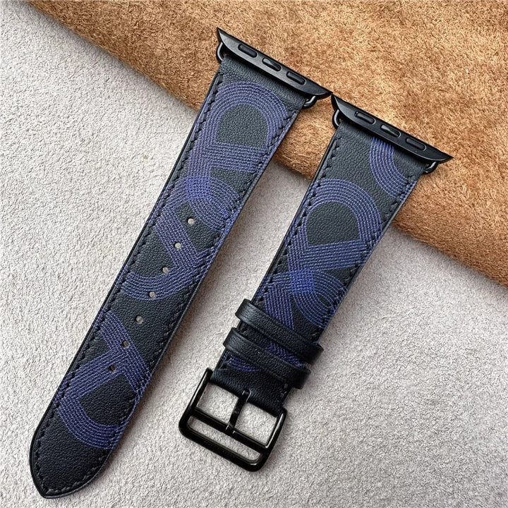 CALORA_ Leren Band voor Apple Watch in Diverse Kleuren en Stijlen