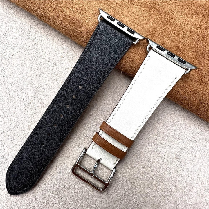 CALORA_ Leren Band voor Apple Watch in Diverse Kleuren en Stijlen