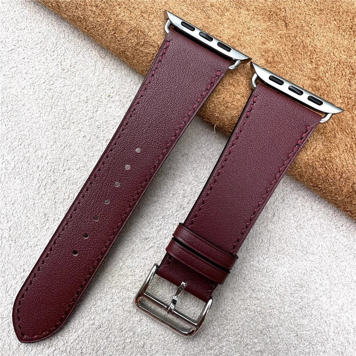CALORA_ Leren Band voor Apple Watch in Diverse Kleuren en Stijlen
