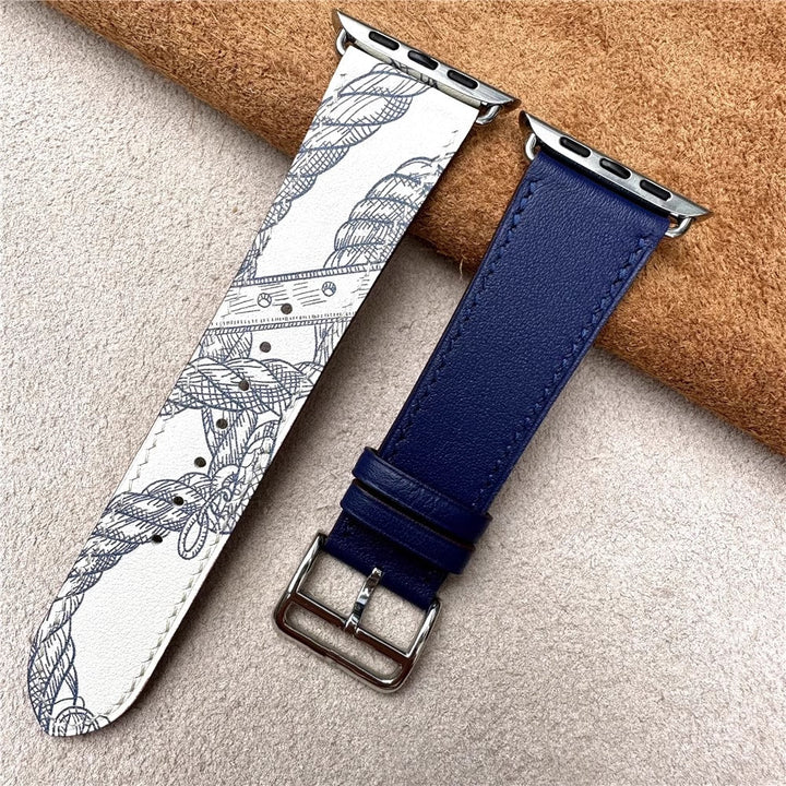 CALORA_ Leren Band voor Apple Watch in Diverse Kleuren en Stijlen