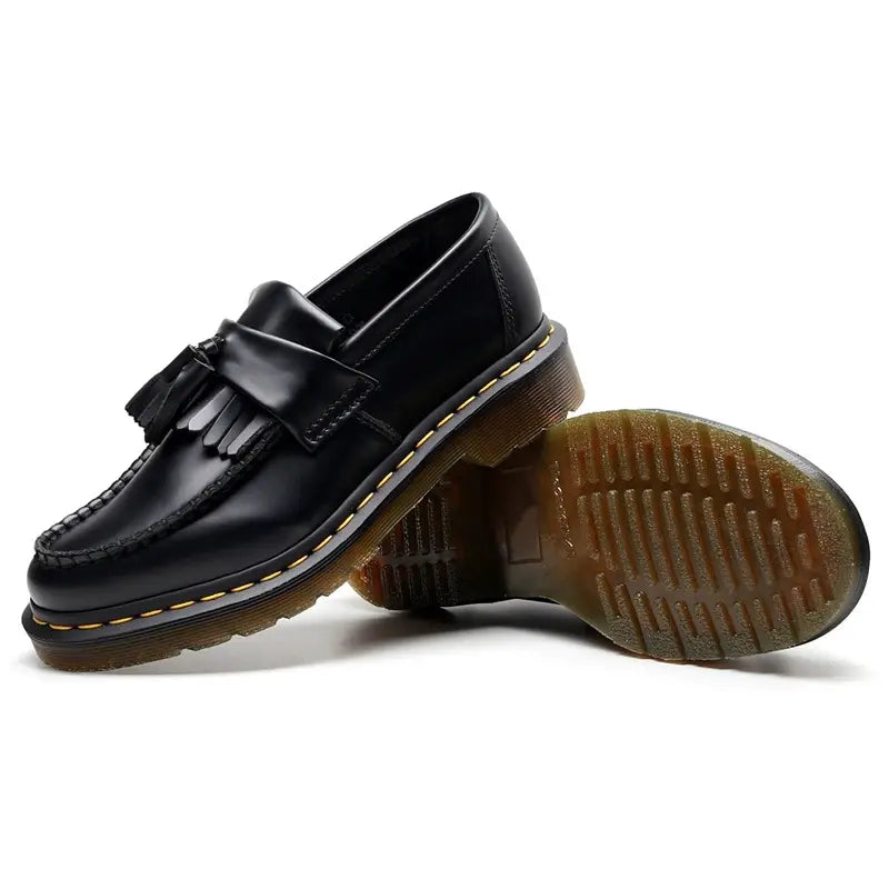 CALORA_ Leren Loafers in Cognac Bruin voor Comfort en Stijl