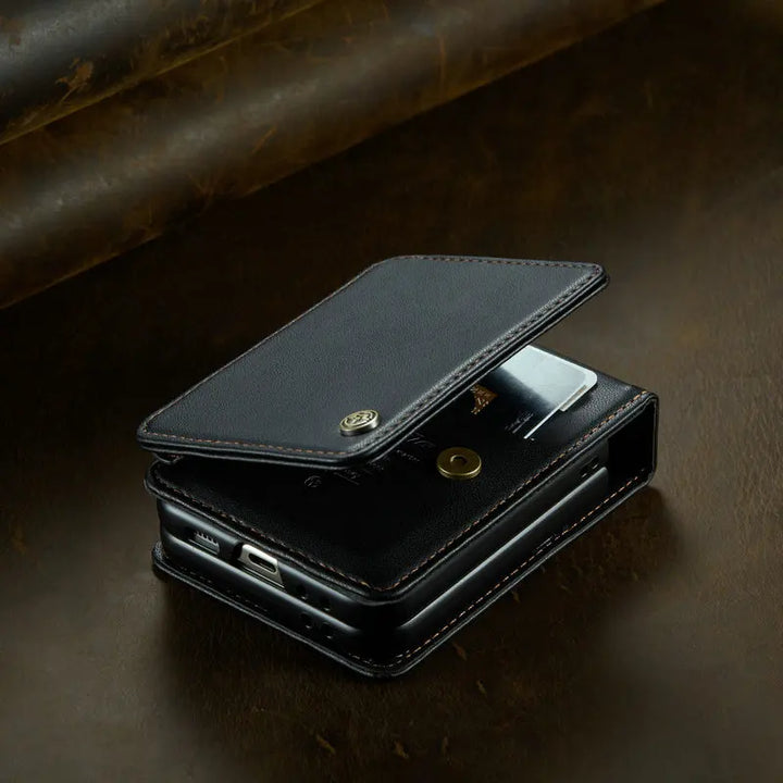 CALORA_ Leren Portemonnee met Kaarthouder voor Samsung Galaxy Z Flip 6
