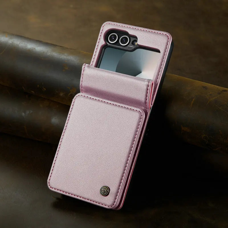 CALORA_ Leren Portemonnee met Kaarthouder voor Samsung Galaxy Z Flip 6