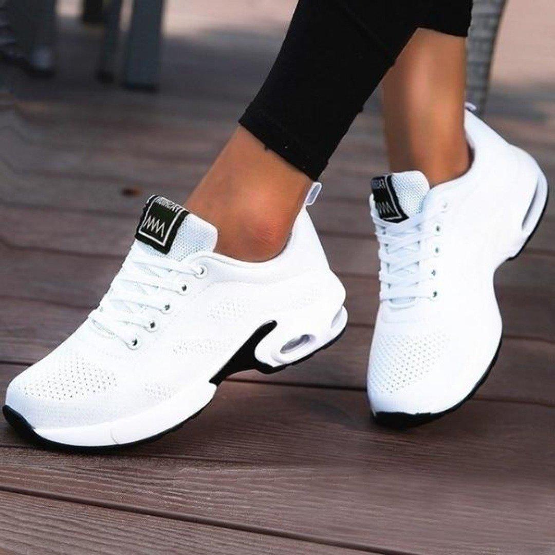 Zomer Dames Sneakers Dames Casual Schoenen Ademend Licht Comfort Zacht Platte Vrouwelijk Schoeisel Nieuw,White-43 EU Zomer Dames Sneakers Dames Casual Schoenen Ademend Licht Comfort Zacht Platte Vrouwelijk Schoeisel Nieuw,White-43 EU
