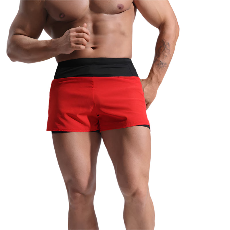 CALORA_ Lichte Sneldrogende Sport Shorts voor Mannen - Ideaal voor Hardlopen en Fitness