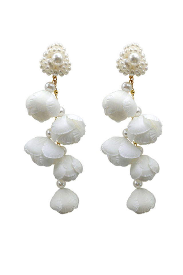CALORA_ Lina | Elegante Bloemvormige Druppel Oorbellen