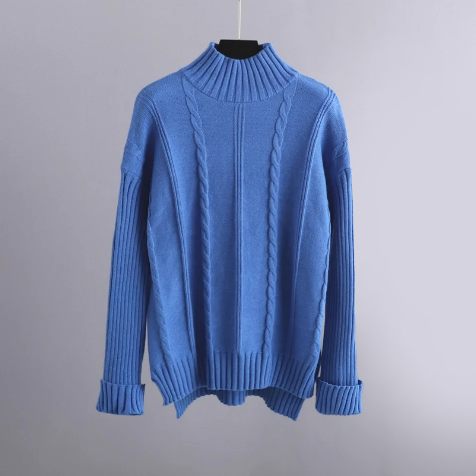 CALORA_ Linn | Set van coltrui en wijde gebreide broek voor dames