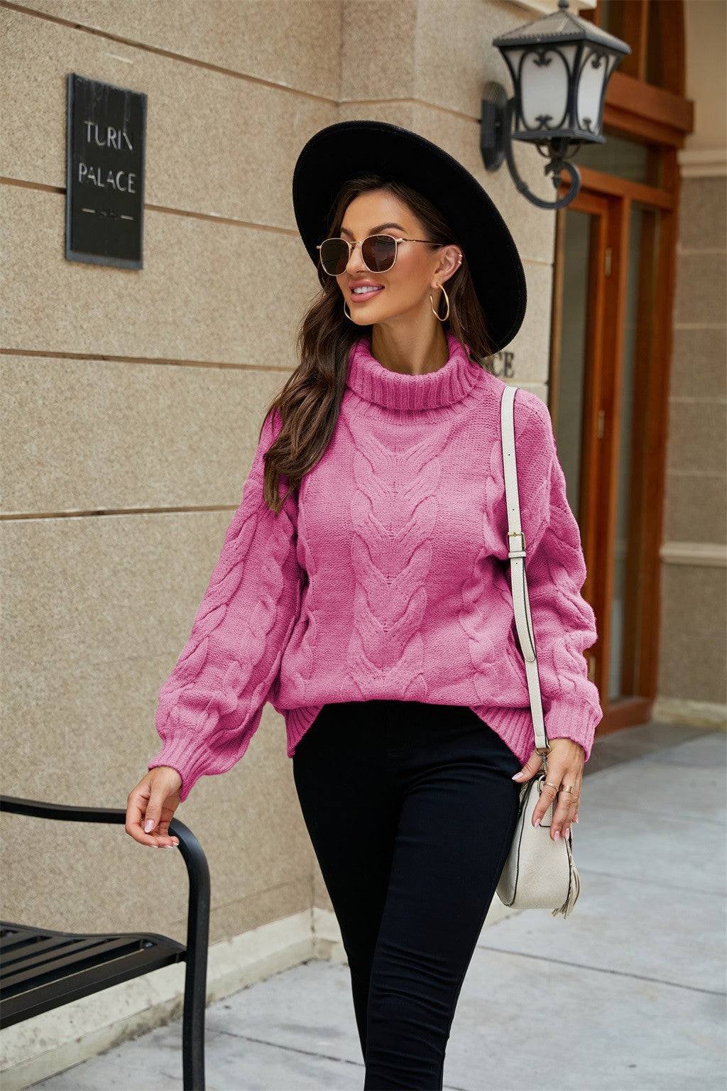 CALORA_ Loriann | Luchtige Warme Sweater met Col