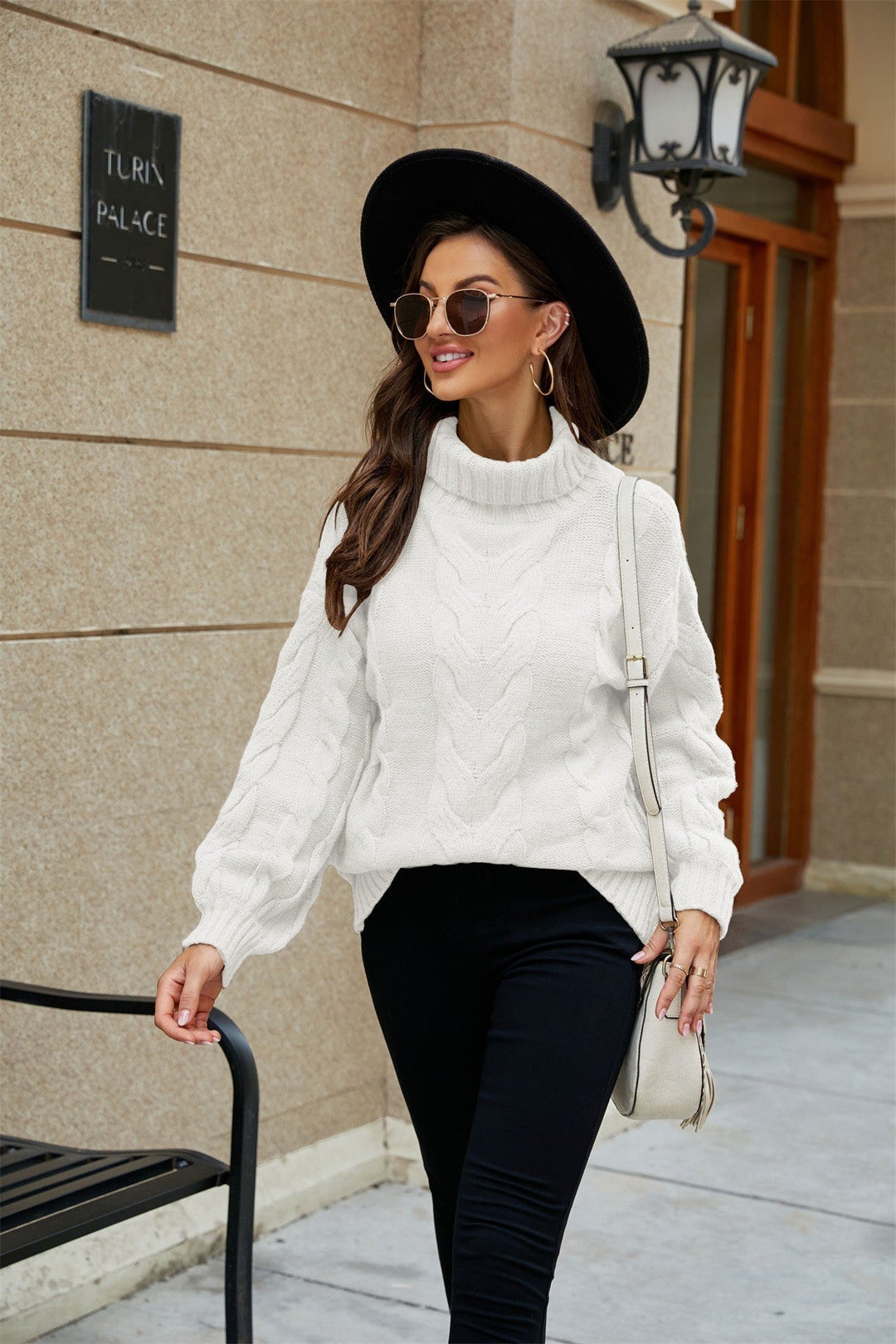 CALORA_ Loriann | Luchtige Warme Sweater met Col
