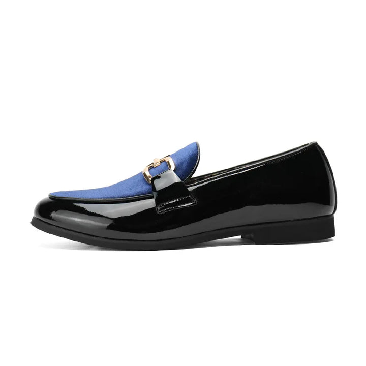 CALORA_ Luca | Glanzende leren lak loafers slip-on