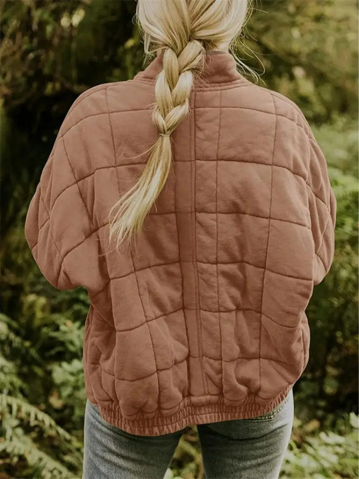 CALORA_ Luxe Dames Overgangsjas - Comfortabele Warme Jas voor het Voorjaar