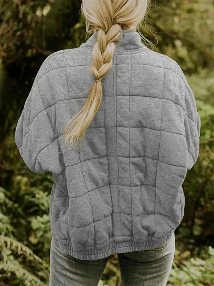 CALORA_ Luxe Dames Overgangsjas - Comfortabele Warme Jas voor het Voorjaar
