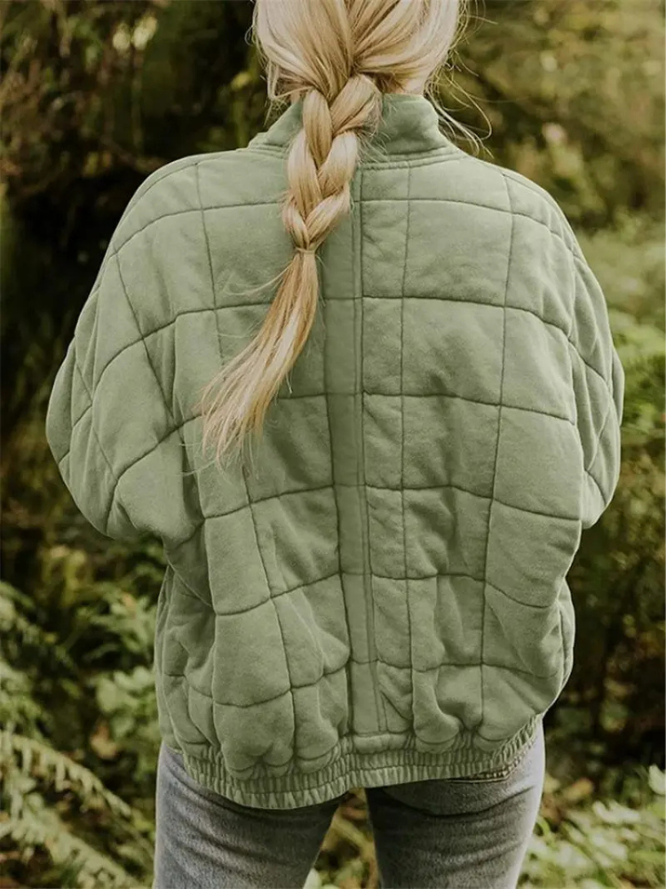 CALORA_ Luxe Dames Overgangsjas - Comfortabele Warme Jas voor het Voorjaar