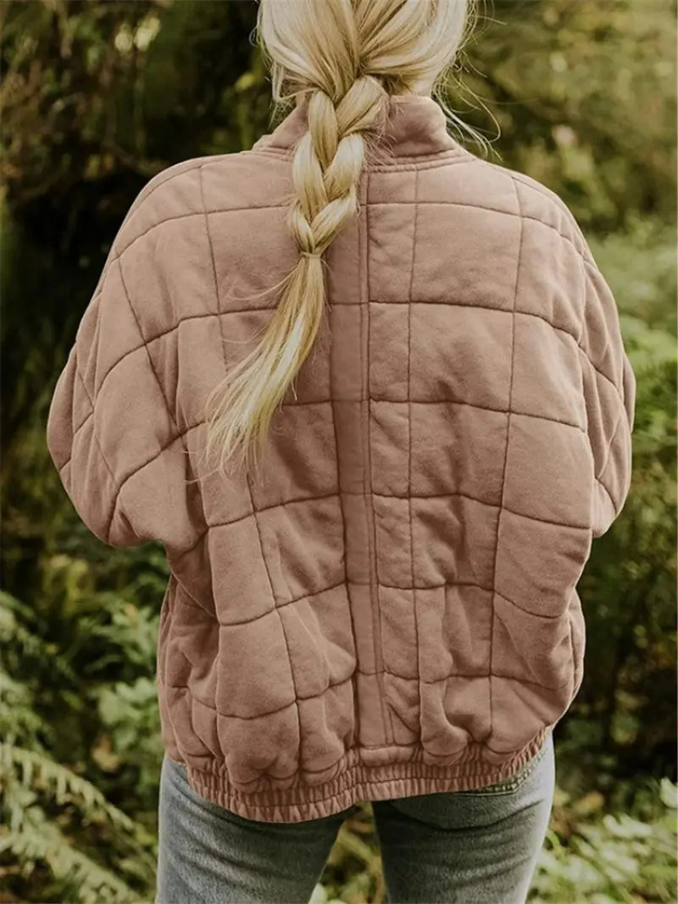 CALORA_ Luxe Dames Overgangsjas - Comfortabele Warme Jas voor het Voorjaar