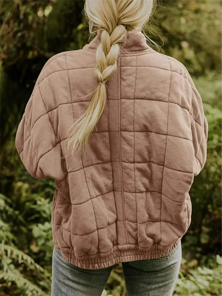CALORA_ Luxe Dames Overgangsjas - Comfortabele Warme Jas voor het Voorjaar