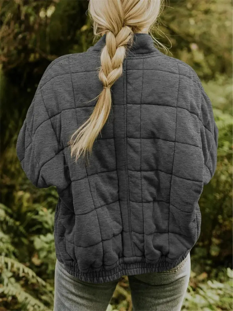 CALORA_ Luxe Dames Overgangsjas - Comfortabele Warme Jas voor het Voorjaar