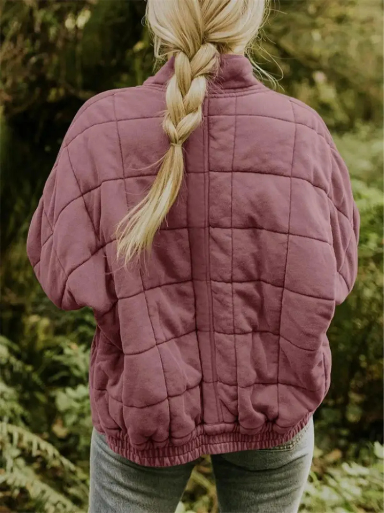 CALORA_ Luxe Dames Overgangsjas - Comfortabele Warme Jas voor het Voorjaar