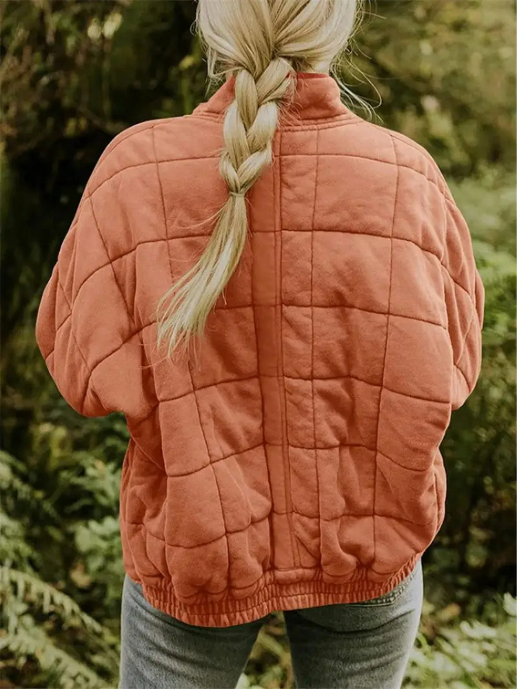 CALORA_ Luxe Dames Overgangsjas - Comfortabele Warme Jas voor het Voorjaar