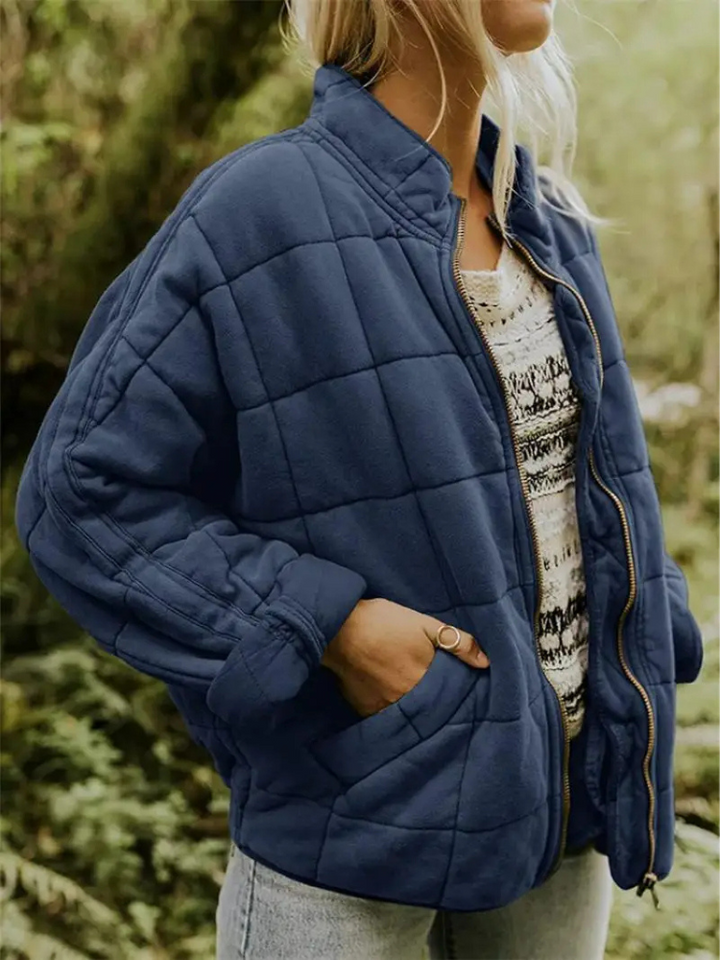 CALORA_ Luxe Dames Overgangsjas - Comfortabele Warme Jas voor het Voorjaar