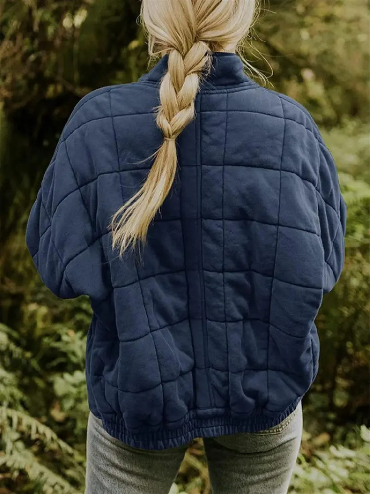 CALORA_ Luxe Dames Overgangsjas - Comfortabele Warme Jas voor het Voorjaar