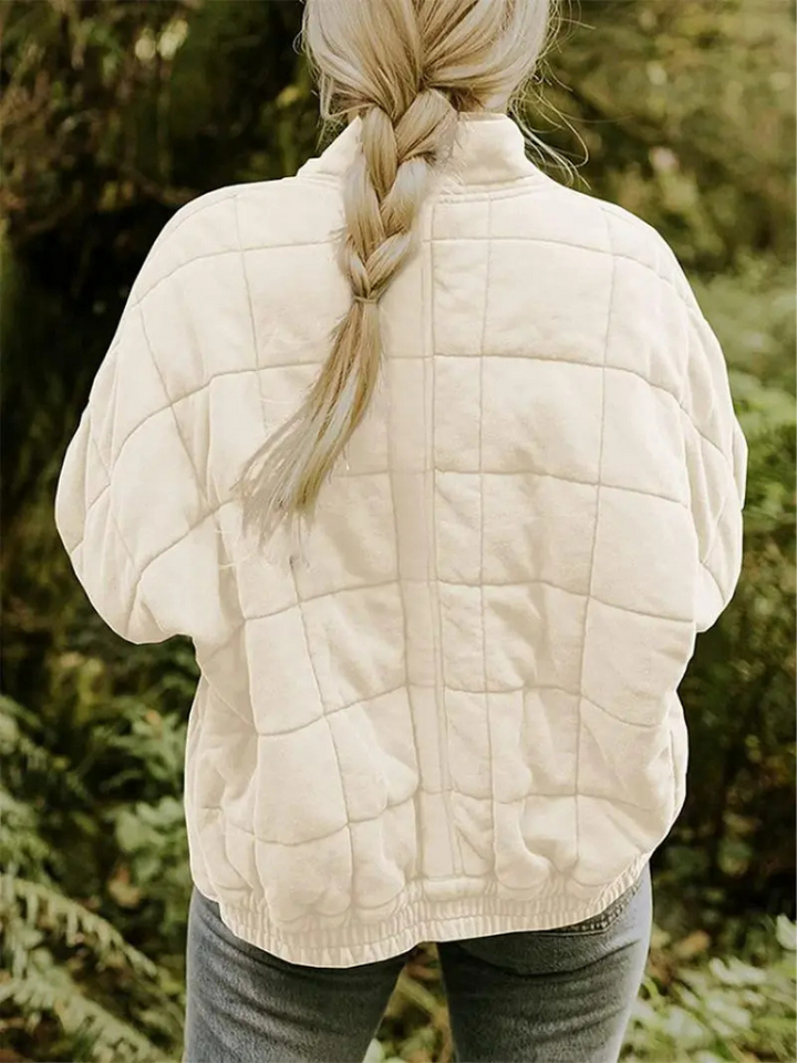 CALORA_ Luxe Dames Overgangsjas - Comfortabele Warme Jas voor het Voorjaar