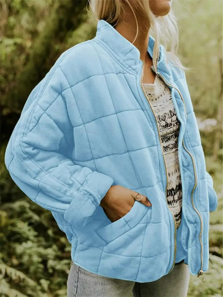 CALORA_ Luxe Dames Overgangsjas - Comfortabele Warme Jas voor het Voorjaar