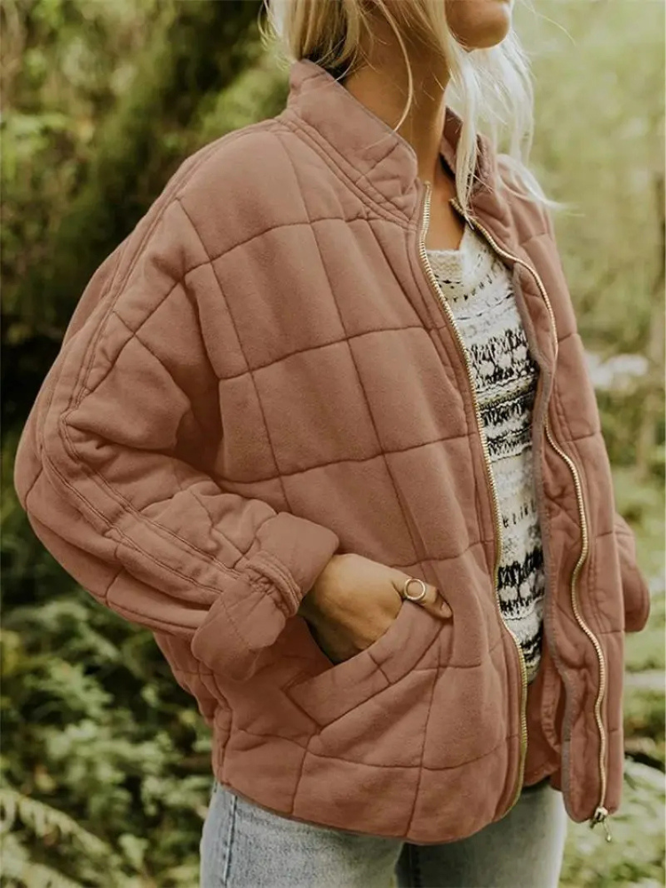 CALORA_ Luxe Dames Overgangsjas - Comfortabele Warme Jas voor het Voorjaar