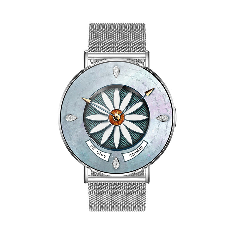 CALORA_ Luxe Galaxy Smartwatch voor Vrouwen met Stijl en Functionaliteit