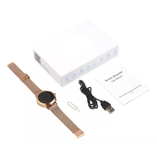 CALORA_ Luxe Galaxy Smartwatch voor Vrouwen met Stijl en Functionaliteit