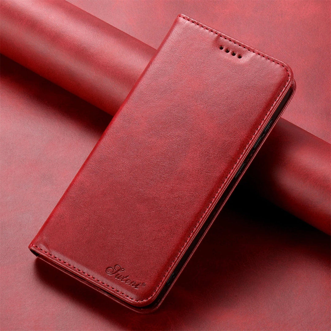 CALORA_ Luxe Leren Portemonnee Hoes voor Google Pixel met Magnetische Kaartenhouder